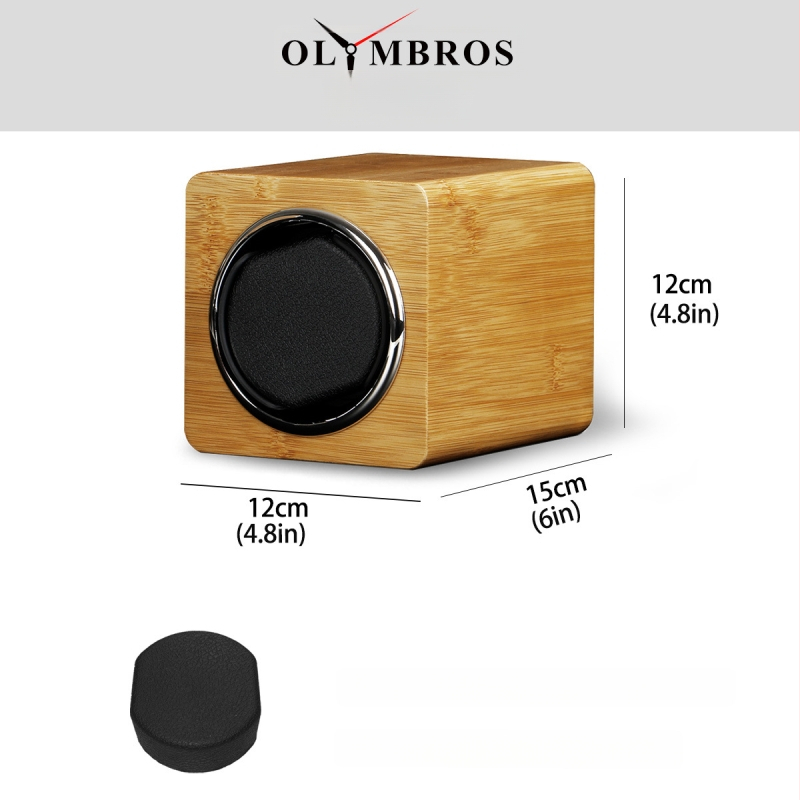 Cutie pentru ceasuri cu învârtire automată – funcționare silențioasă, anti-magnetică, MDF, model 9601, OEM personalizată