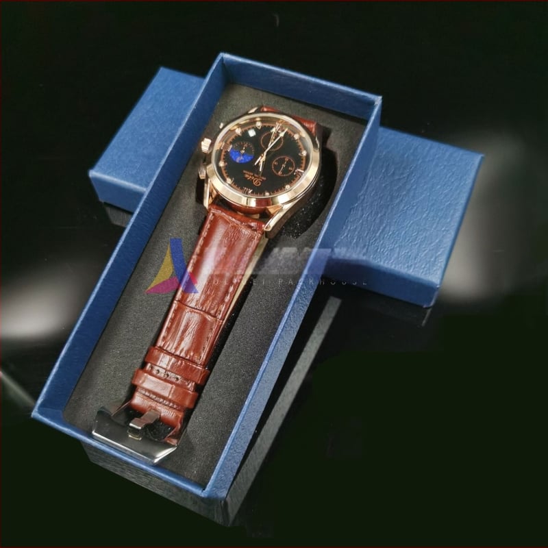 Cutie pentru ceas AO02, model Leni; carton de 800 g; ambalare multistrat; pentru cadouri și ambalare bijuterii