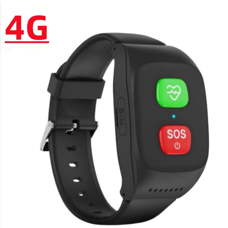 4G-s GPS okosóra idős embereknek, pulzus, vernyomás és oxigén szintjének nyomon követése, SOS értesítés – S8/S16H