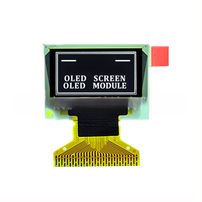 OLED дисплей, 30-пинов интерфейс, поддръжка I2C и SPI, пинов разстояние 0,7 мм, индустриален контролен инструмент