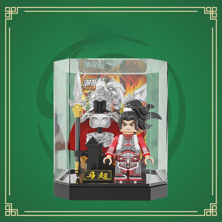 Ehitusklotsid – Kolmriikide soomus Water Margini kangelane – üllatuskast, hariv DIY minifiguuri mudel, ABS plastik, vanus 7–14 aastat