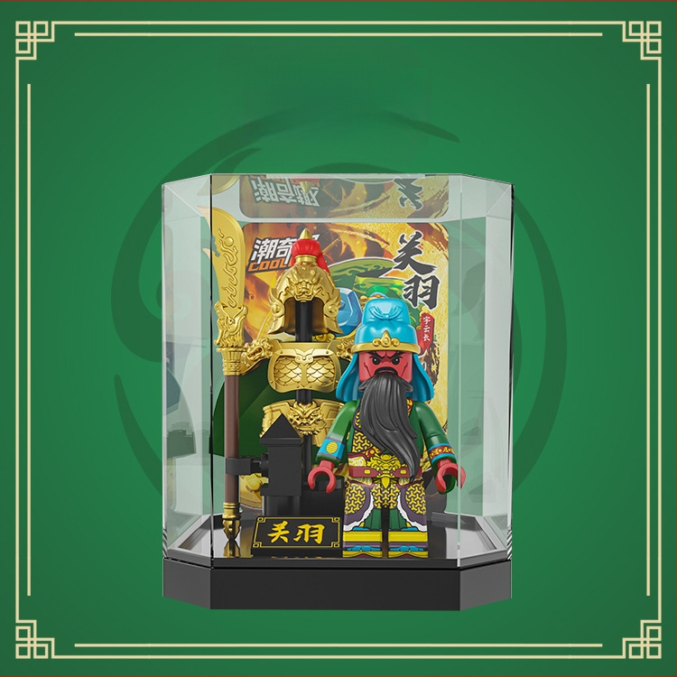 Ehitusklotsid – Kolmriikide soomus Water Margini kangelane – üllatuskast, hariv DIY minifiguuri mudel, ABS plastik, vanus 7–14 aastat