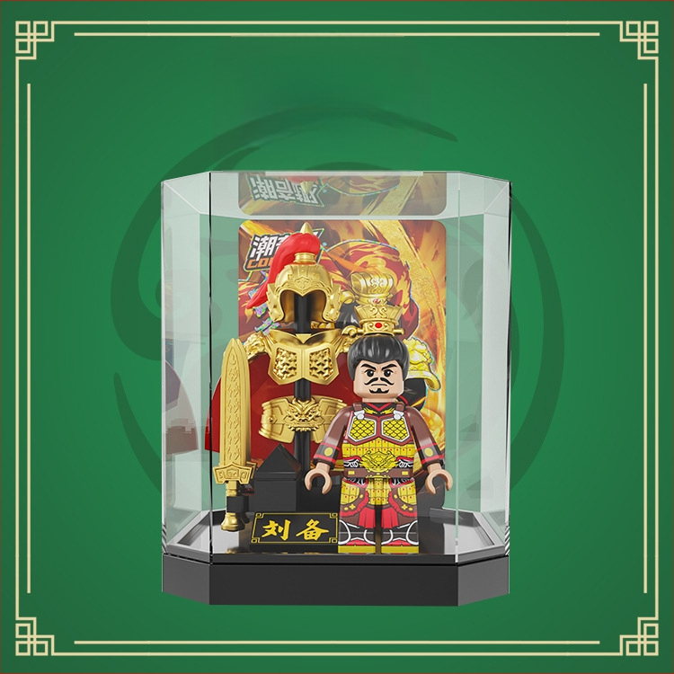 Ehitusklotsid – Kolmriikide soomus Water Margini kangelane – üllatuskast, hariv DIY minifiguuri mudel, ABS plastik, vanus 7–14 aastat