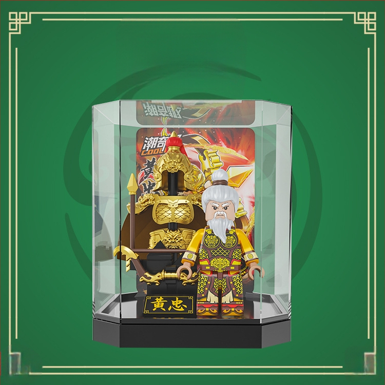 Ehitusklotsid – Kolmriikide soomus Water Margini kangelane – üllatuskast, hariv DIY minifiguuri mudel, ABS plastik, vanus 7–14 aastat