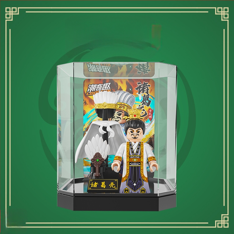 Ehitusklotsid – Kolmriikide soomus Water Margini kangelane – üllatuskast, hariv DIY minifiguuri mudel, ABS plastik, vanus 7–14 aastat