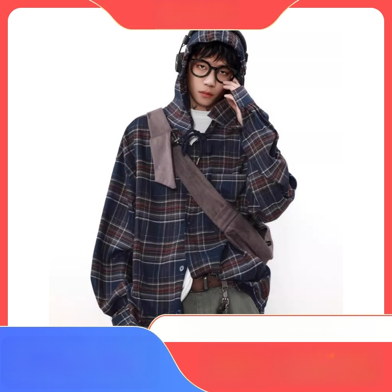 Ing-kardigán kockás mintával, hosszú ujjú, reveres gallérral, laza sziluettel, poliészter