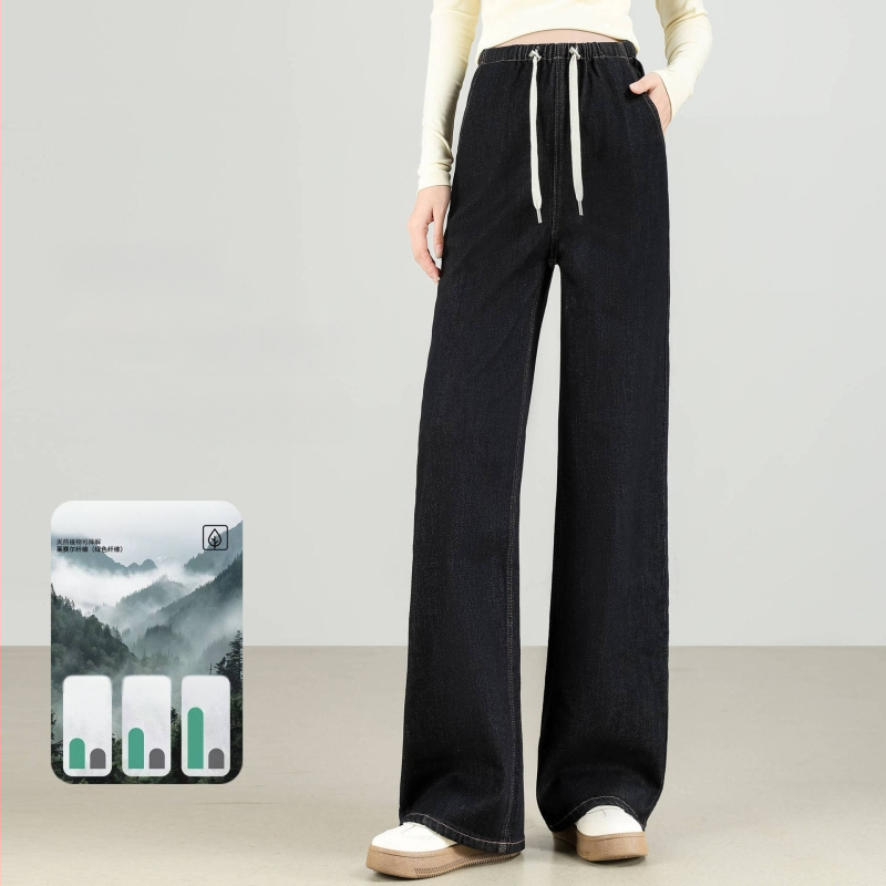 Παντελόνια εγκυμοσύνης με φαρδιά γραμμή, στήριξη κοιλιάς, ελεύθερη εφαρμογή, ύφασμα ψεύτικης γούνας, μεσαίο πάχος, 2025