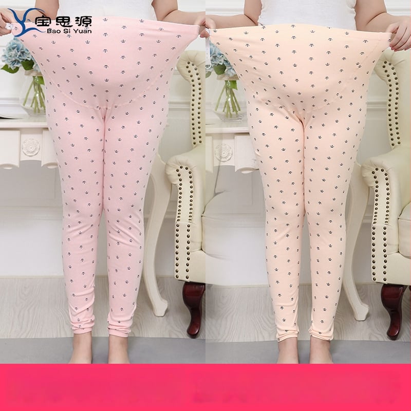 Μακριά μητρικά παντελόνια από βαμβάκι με στήριξη κοιλιάς, φαρδιά γραμμή, φθινοπωρινά παντελόνια για χαλάρωση