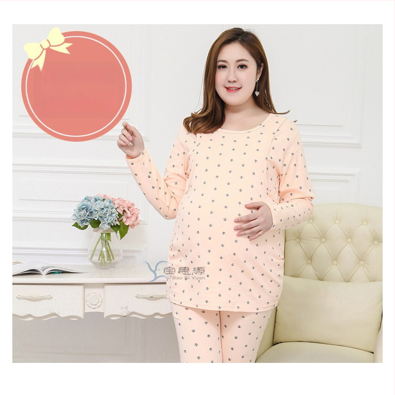 Μακριά μητρικά παντελόνια από βαμβάκι με στήριξη κοιλιάς, φαρδιά γραμμή, φθινοπωρινά παντελόνια για χαλάρωση