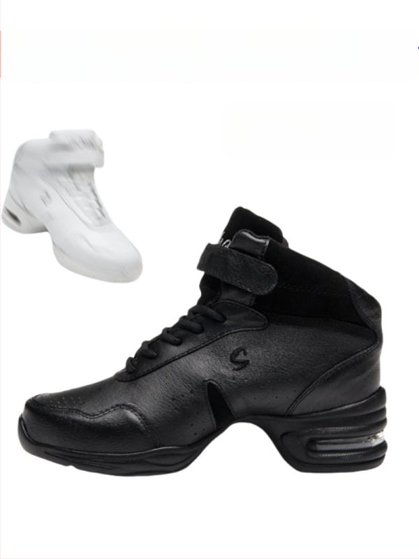 Bőr tánccipő gumírozott talppal – uniszex felnőtt, felső része nylonbőr, könnyű, kopásálló, ütéscsillapító, modern és latin tánchoz