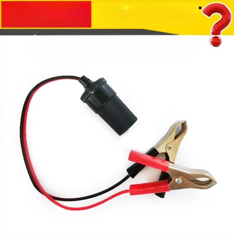 Nagy teherbírású autóakkumulátor csipesz gyújtócsatlakozóval, hosszabbító kábel, krokodilcsipesz adapteralap, 5V kimenet