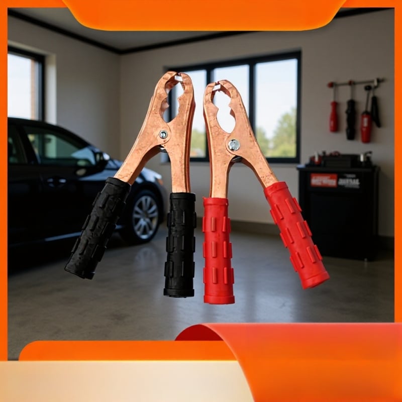 Щипки за автомобилен акумулатор за зареждане и аварийно стартиране, с антиутечни кабели, модел 006