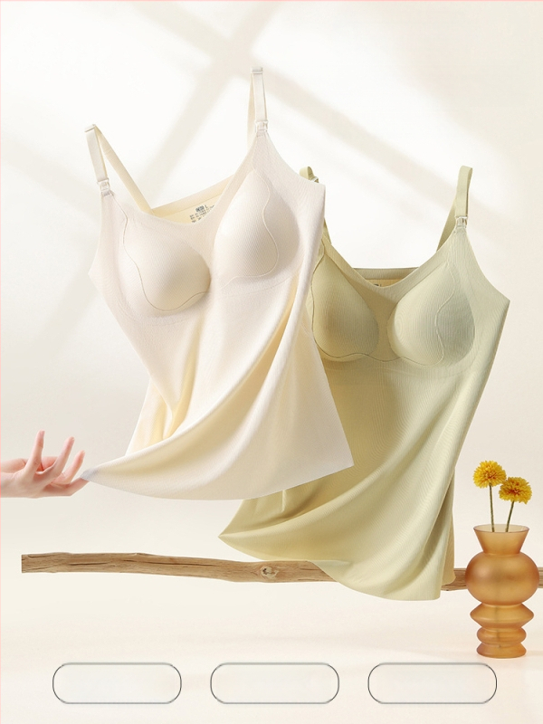 Dojenja top s trakama za trudnoću i postpartum, smjesa najlona i poliestera, geometrijski uzorak, nabrkasta tekstura, proljeće/ljeto 2025