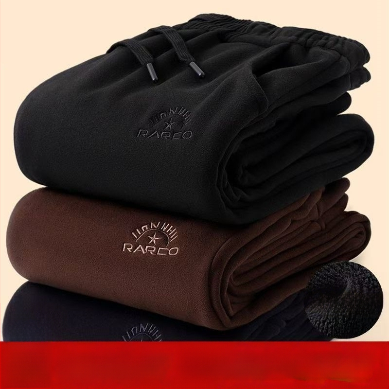 Meeste igapäevased püksid tähemärkide trükiga, vaba lõige, kõrge vöökoht, teismelistele, polüesterkangas