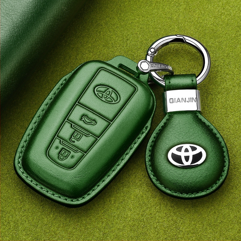 Odinė rakto dėklas Toyota Camry 2024 (8–9 kartos) – Goldie Road, karvių oda, tendencijos stilius