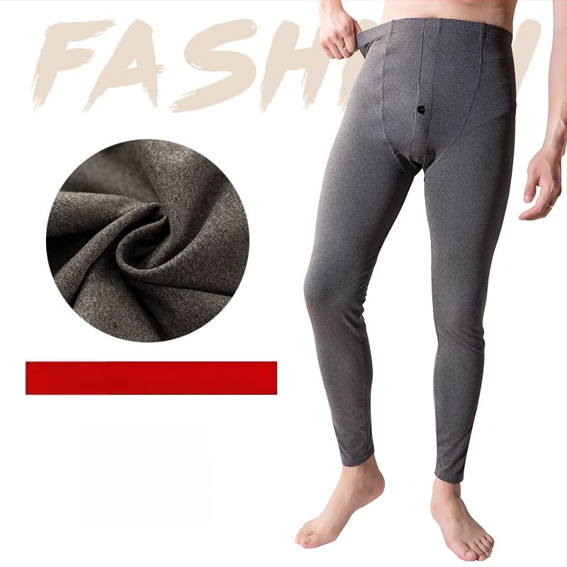 Vyrinės šiltos velūro termo kelnės, trumpesnio ilgio, vienos spalvos, 70–80% poliesterio