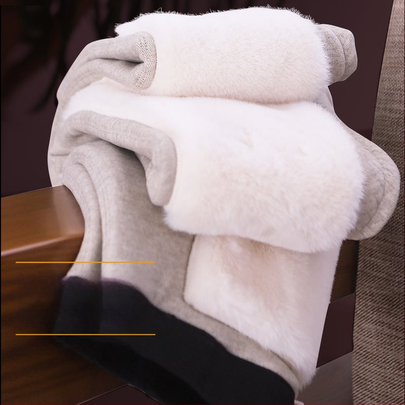 Unisex žieminės termo kelnės su fliso pamušalu, aukšta juosmenė, kelio apsauga, trijų sluoksnių audinys, ekstra stori 501–600 g/m²