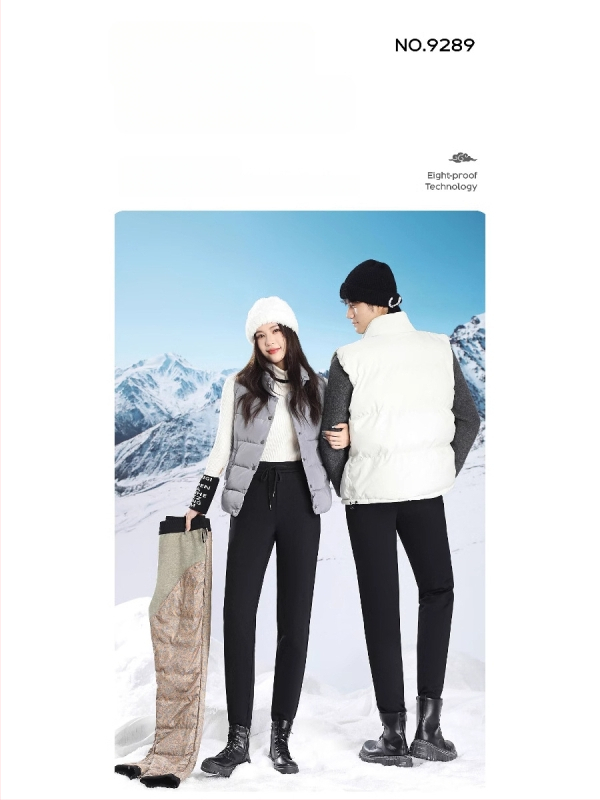 Püksid hane sulega, väline materjal nailon, keskmise talje, sirge lõige, pikkus 9/10