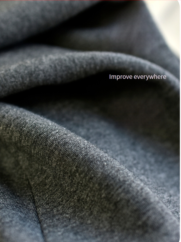 Puuvillased püksid talvefliisi voodriga, kõrge talje, tihe lõige, 9/10 pikkus