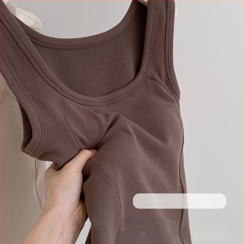 Moteriška termo liemenė su krūtinės pagalvė, dviejų sluoksnių poliesteris, velveto įdėklas, U formos kaklas, be rankovių