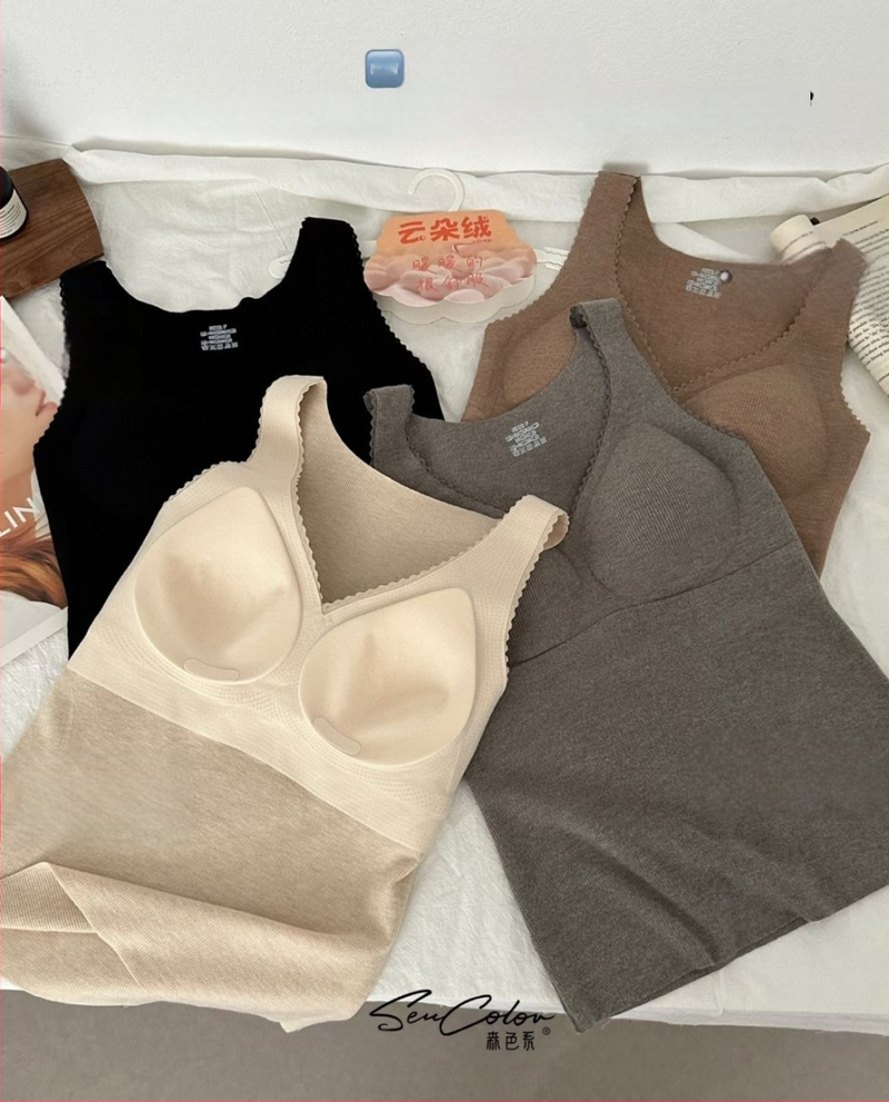 Terminė liemenė su įmontuotomis krūties pagalvėlėmis, gobtuvu, kvadratinio iškirpimo kaklo linija, viskozės audinys, vidutinio storio (181–200 g/m²)