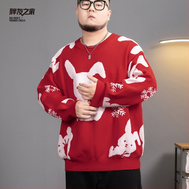 Πλεκτό πουλόβερ με κουκούλα, εθνοτικό στυλ, χαλαρή γραμμή, στρογγυλός λαιμός, μακριά μανίκια, πολυεστέρας, χειμώνας