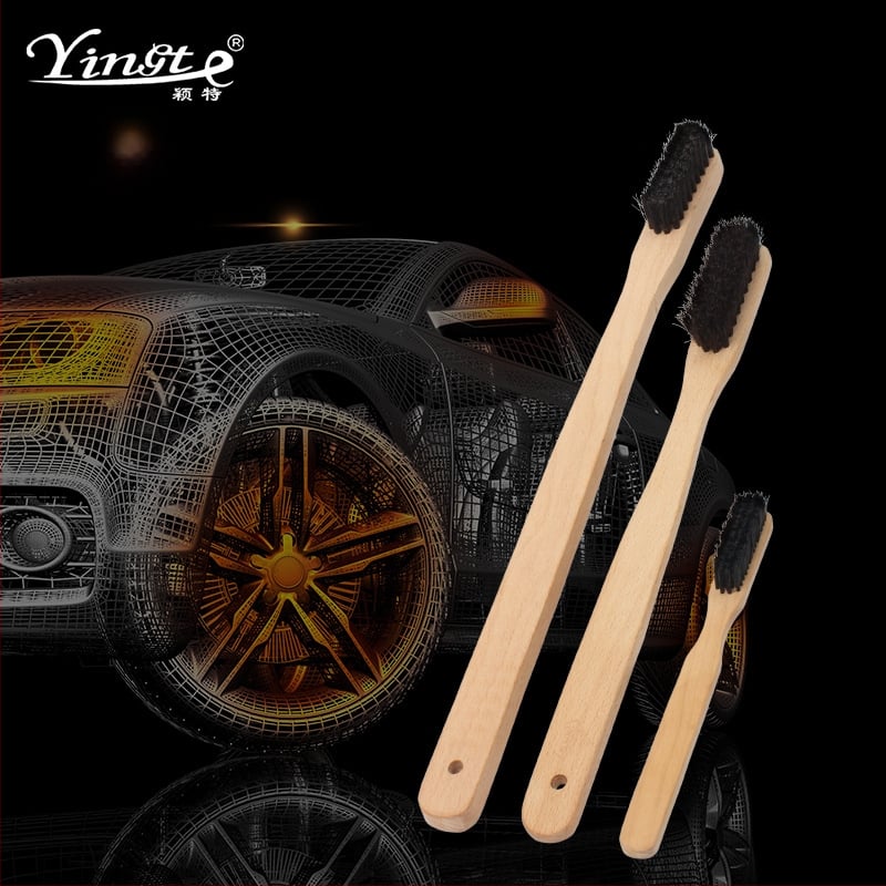 Четка за миене на автомобил за почистване на двигател, дървен материал, марка Yingte, производство в Jiangsu, 1 бр., персонализируема.
