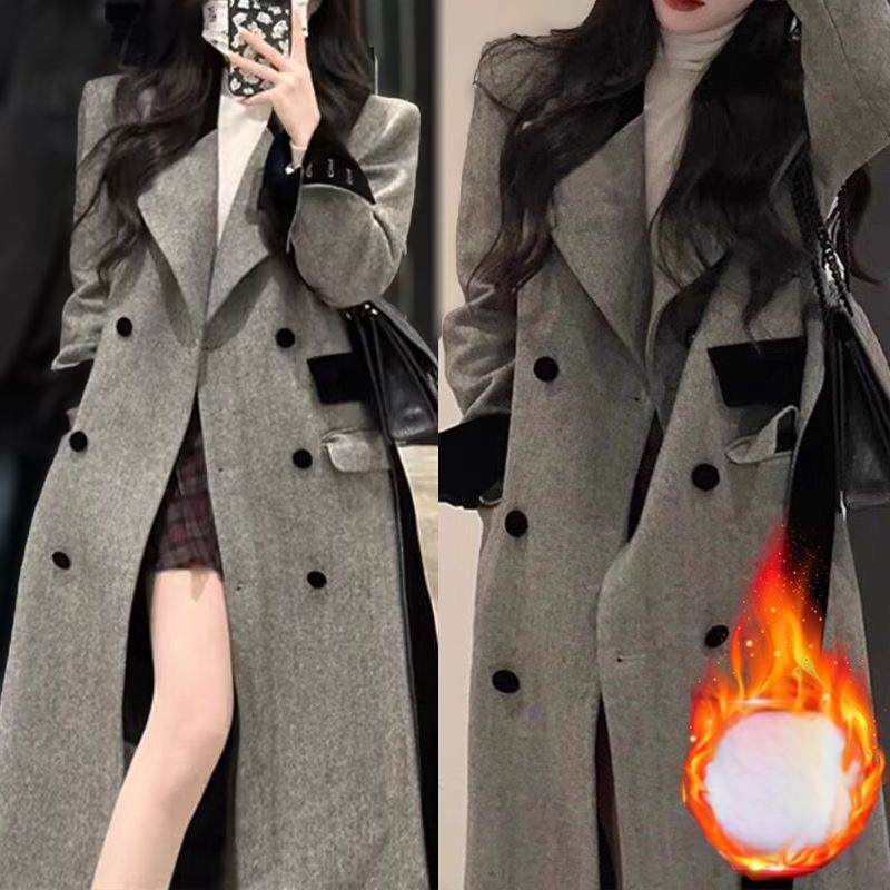 Chenille auduma mētelis, korejiešu-japāņu brīvā stila, īss garums (40–50 cm), 3/4 piedurknes