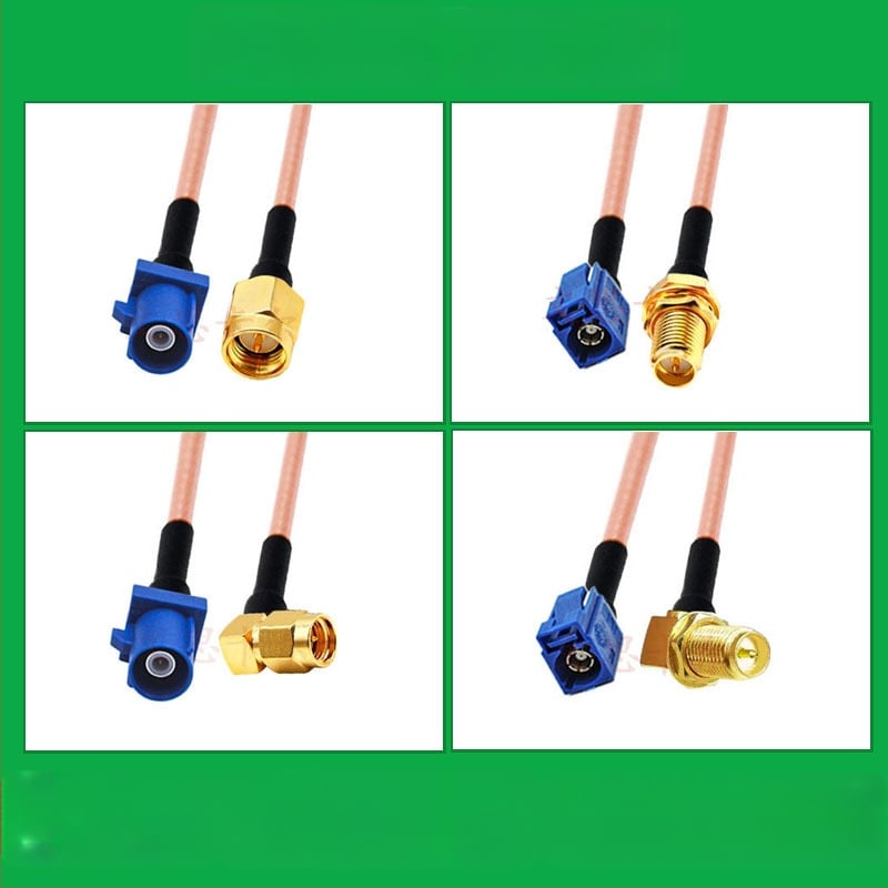 GPS antenos RG316 prailginimo kabelis, Fakra į SMA, 0–6 GHz, 50 Ω, SWR ≤ 1, Našumas 10