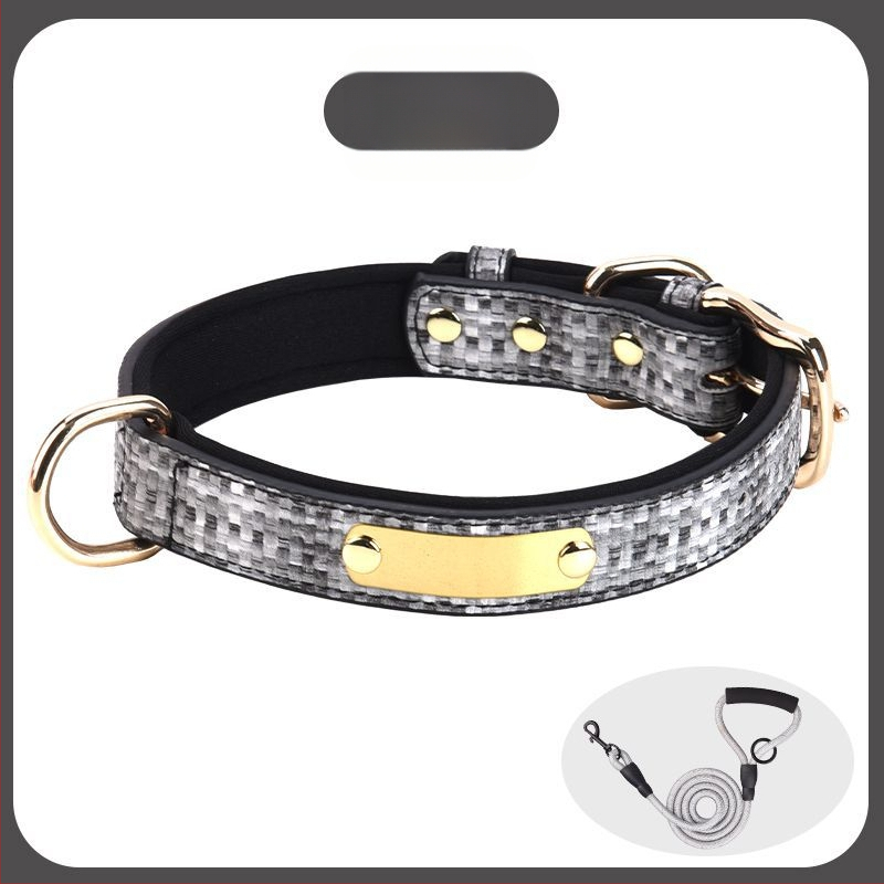 Šunų antkaklis - tvirtas, graviruotas, prieš praradimą, prekės ženklas Unique