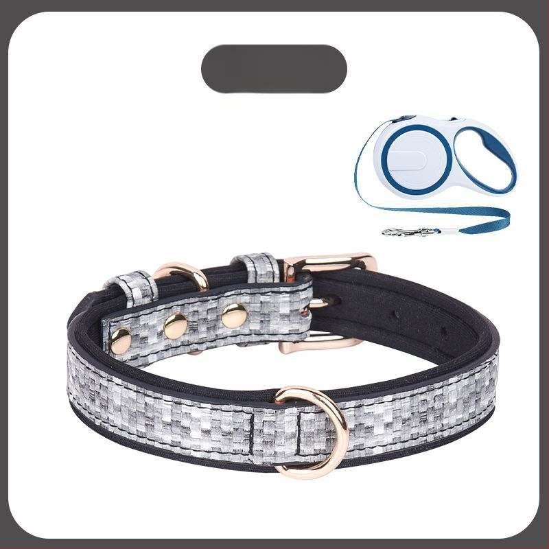 Šunų antkaklis - tvirtas, graviruotas, prieš praradimą, prekės ženklas Unique