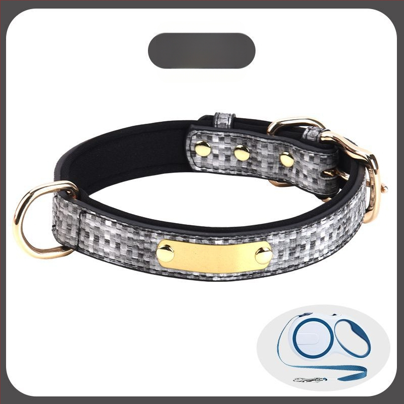 Šunų antkaklis - tvirtas, graviruotas, prieš praradimą, prekės ženklas Unique