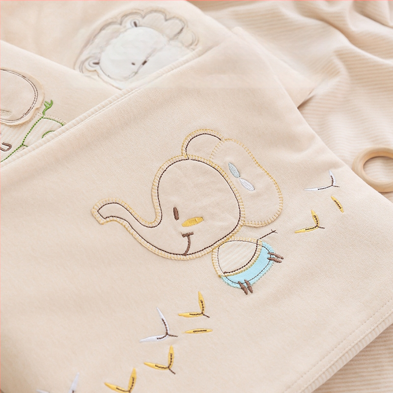 Naujagimio medvilnės antklodės užvalkalas, 100% medvilnė, siuvinėtas animacinio motyvas, pūkuotas audinys, vienas gabalas