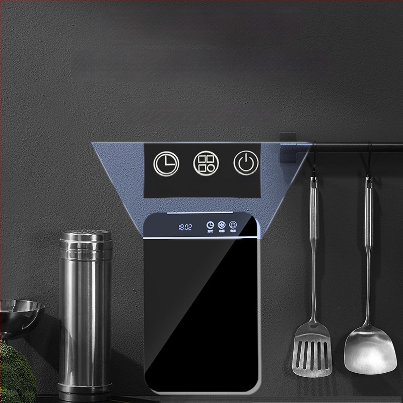 Automaatne söögipulkade sterilisaator, minimalistlik stiil, UV kiire kuivatamine, seinale paigaldatav, plastikust korpus