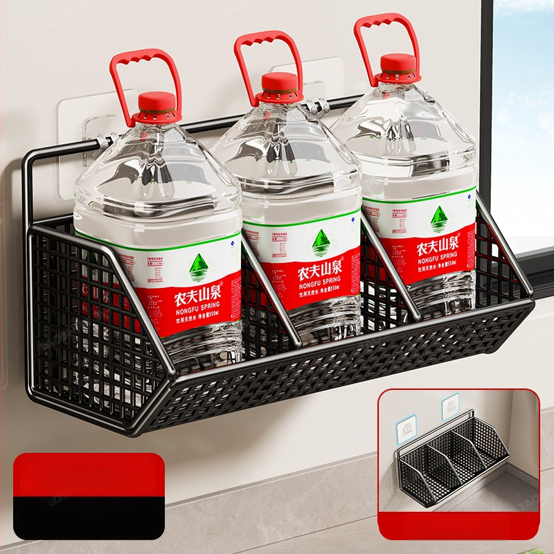 Seinasse paigaldatav köögihoidik, puurimata, mitmekülgne metallist organiseerija sibulale, ingverile, küüslaugule ja maitseainetele, 1 tk