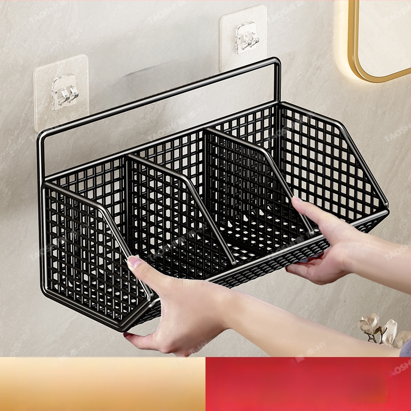 Seinasse paigaldatav köögihoidik, puurimata, mitmekülgne metallist organiseerija sibulale, ingverile, küüslaugule ja maitseainetele, 1 tk