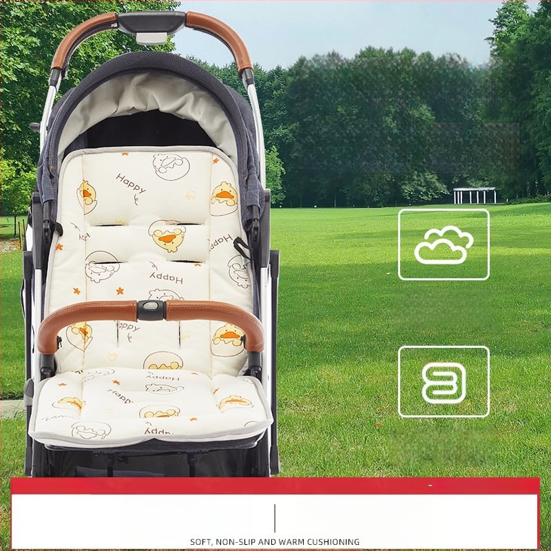 Nan baby Pernă pentru scaunul de la căruciorul pentru bebeluși — bumbac + fir de mătase + ice silk, strat respirabil de răcire, potrivit pentru 0–1 an, procesare personalizabilă