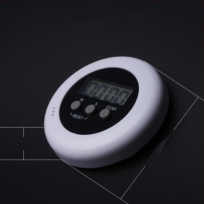 Star Time apskrito LCD laikmatis akupresinės plokštės – baterijomis maitinamas plastikinis korpusas, sporto laikmatis