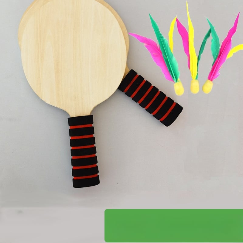 Stalo teniso raketė su medine baze, tiesioginio šaudymo tipas, universalios specifikacijos, logotipo pritaikymas, tinkama fitnesui ir vidaus raketų sportams (stalo tenisas, badmintonas)