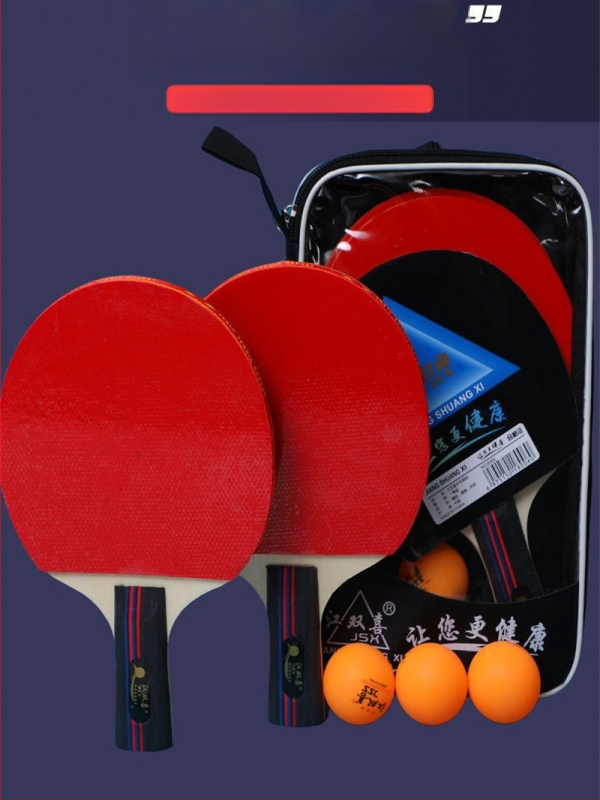 Stalo teniso raketų komplektas, 6 žvaigždžių, guma su reversine klijavimo, įtraukia dvi raketes: penhold ir shakehand