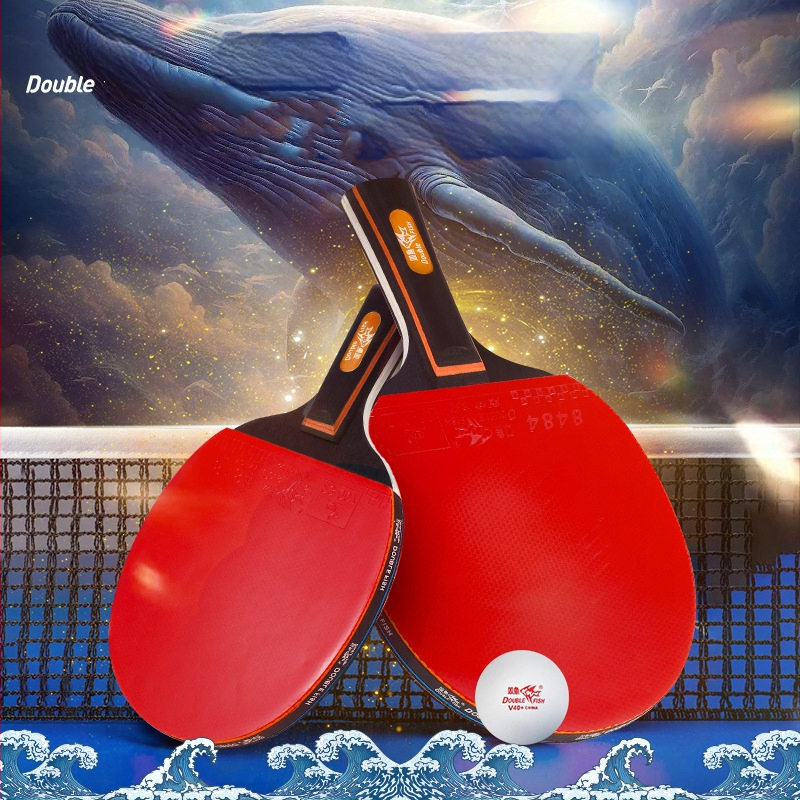 Pisces stalo teniso raketė – poplar plokštė, anti-glue guma, tiesioginio smūgio raketė, skirta stalo tenisui ir badmintonui