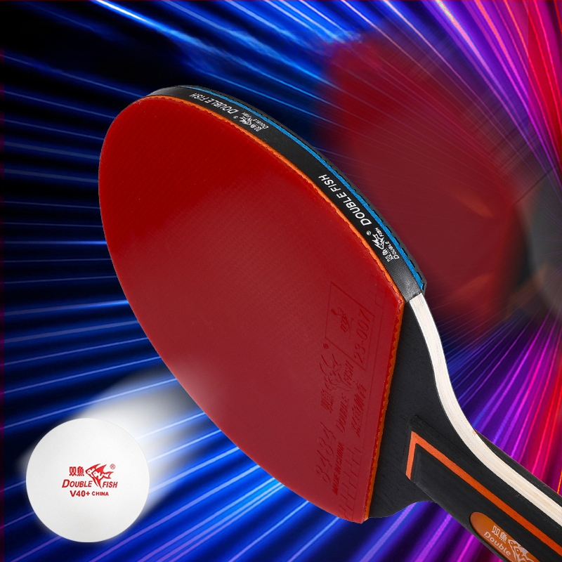 Pisces stalo teniso raketė – poplar plokštė, anti-glue guma, tiesioginio smūgio raketė, skirta stalo tenisui ir badmintonui