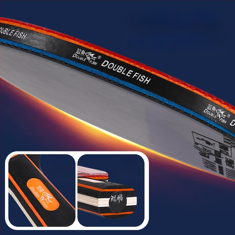 Pisces stalo teniso raketė – poplar plokštė, anti-glue guma, tiesioginio smūgio raketė, skirta stalo tenisui ir badmintonui