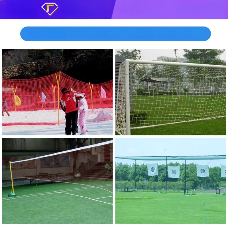 Polüestrist staadioni aiavõrk golfiväljakutele ja jalgpalliväljakutele, pehme võrk