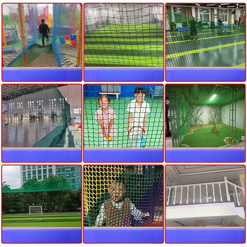 Staadioni võrk Lu Zhanilt - mitmekülgne perimeetrivõrk ülemise võrguga lauatennisele, sulgpallile ja golfipallide isolatsiooniks; välivõrk võrkpallile.