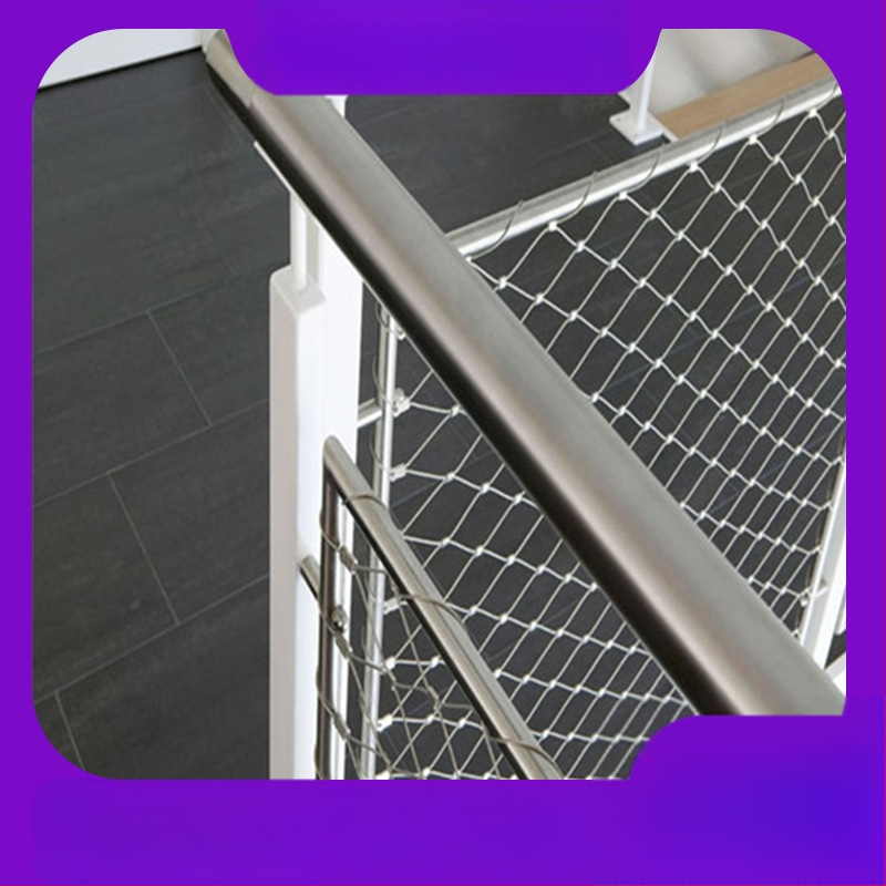 Express ehitusplatside ohutustvõrk diameetriliste avadega – roostevabast terasest nöörvõrk, kukkumise vastu kaitse, juhendatud paigaldus