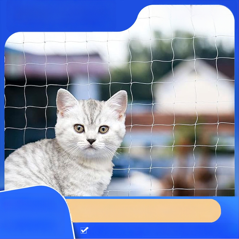 Nailonist kukkumiskaitsevõrk balustraadidele – ohutus, Materjal: nailon, Vastupidavus: 100, Sobib balustraadidele, aiadele ja riisiistandustele, Kohandamine kättesaadav