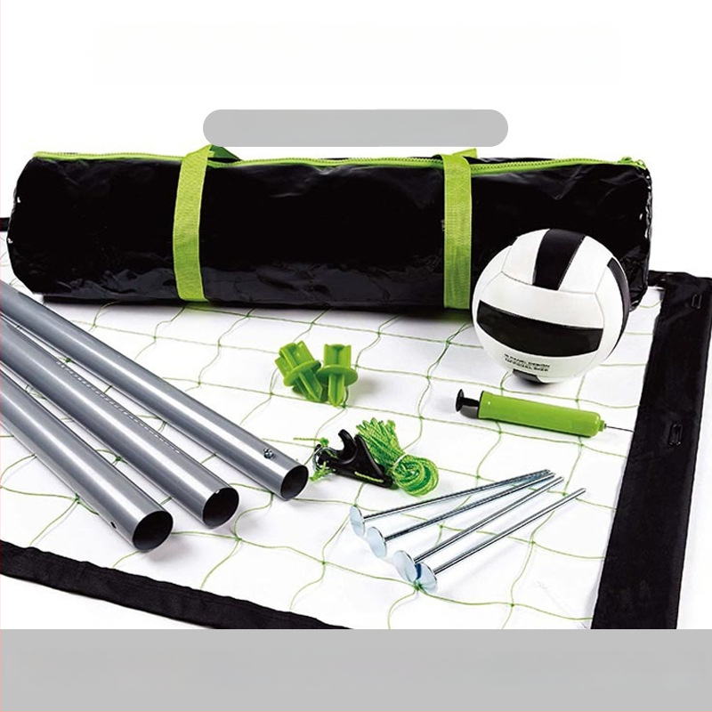 Išorinis nešiojamas tinklo voleibolo komplektas su teleskopiniais strypais ir greitas montavimas – Jiang Hui, tinkamas pliažui ir veja (Teleskopiniai strypai, Greitas montavimas, Jiang Hui)