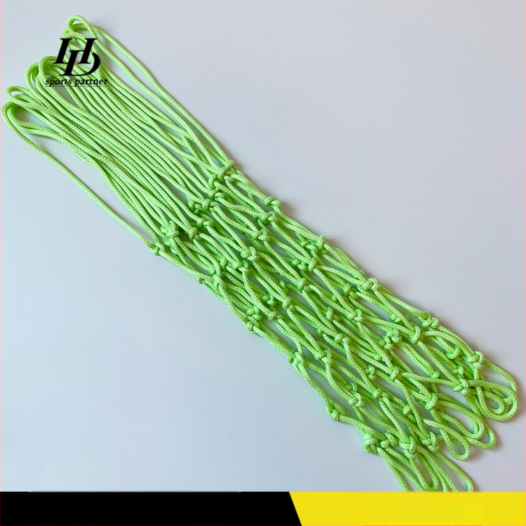 Plasă de baschet fluorescente - Nylon, 65 g, Personalizare disponibilă, Potrivită pentru terenuri și alte jocuri cu mingi