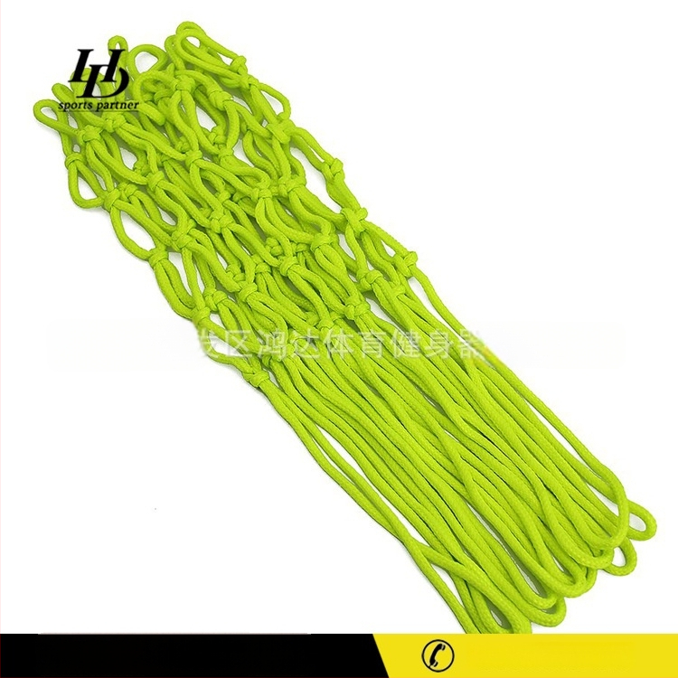 Plasă de baschet fluorescente - Nylon, 65 g, Personalizare disponibilă, Potrivită pentru terenuri și alte jocuri cu mingi